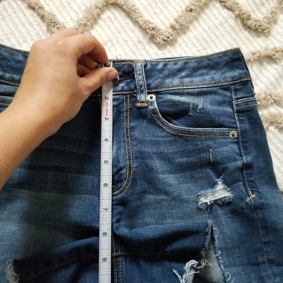 American Eagle Super Stretch Distressed Jean Shorts - Picture 6 of 11